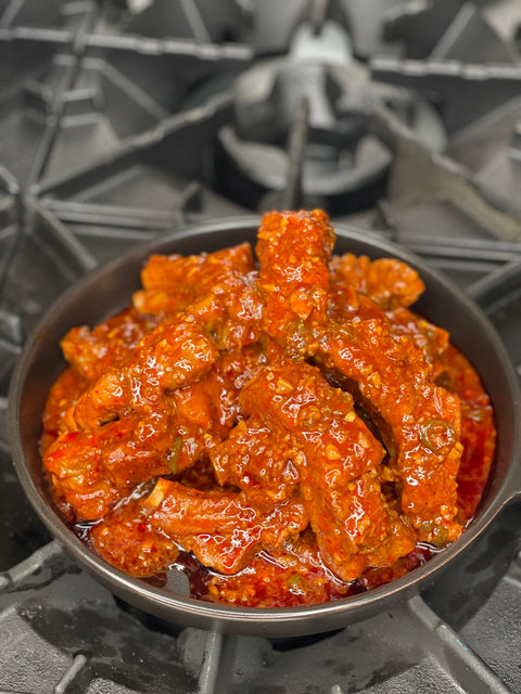 Cheese Spicy Pork Rib Jjim 치즈 매운등갈비찜